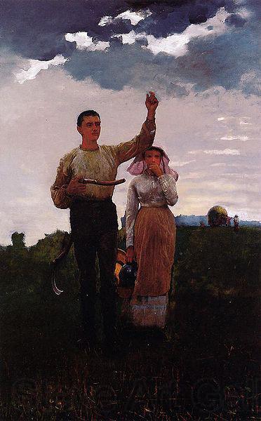 Winslow Homer Answering the Horn 1876 Winslow Homer, Painting